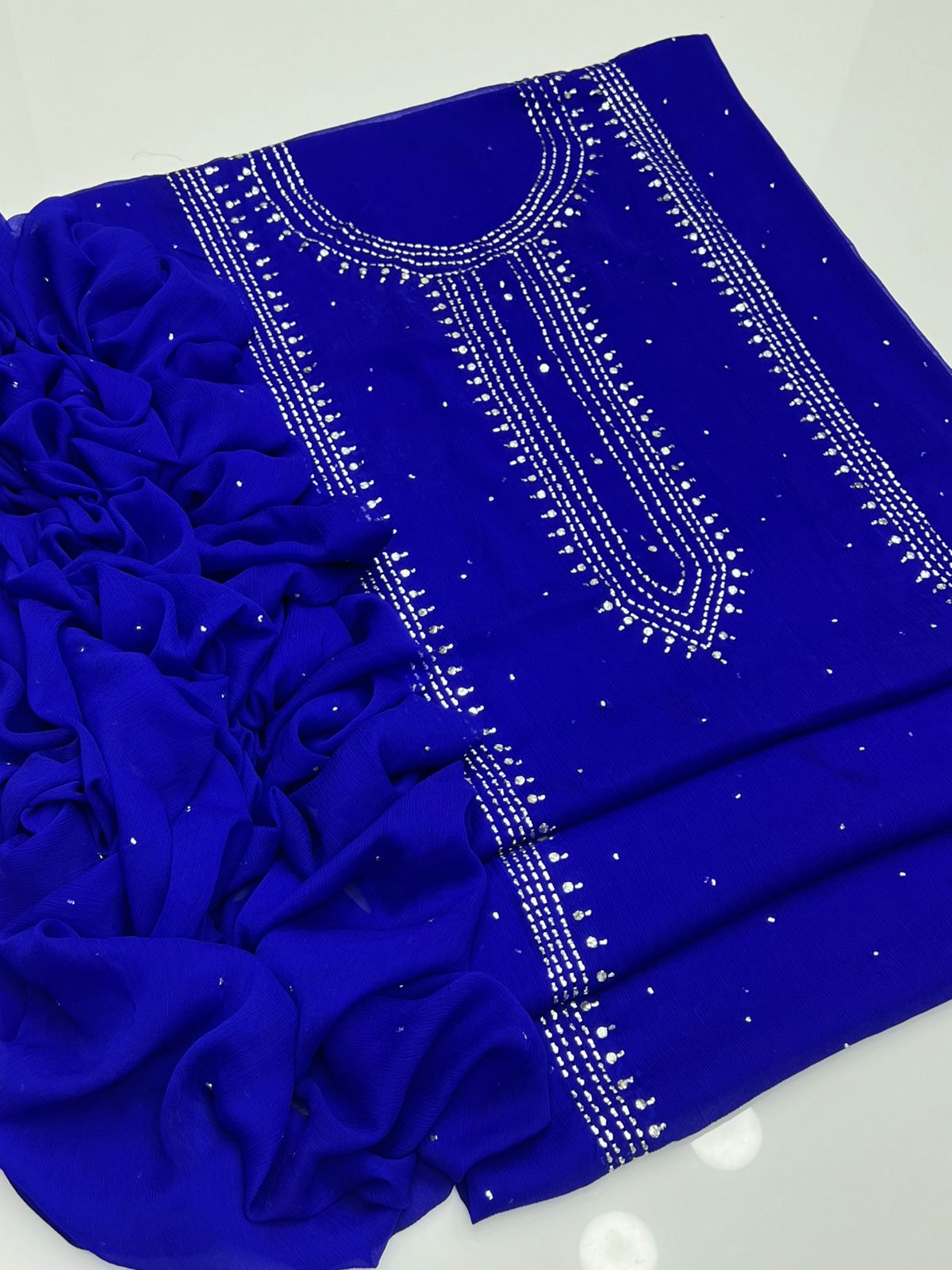 2PC Mukesh Collection – Handmade Kurta style Shirt & Dupatta