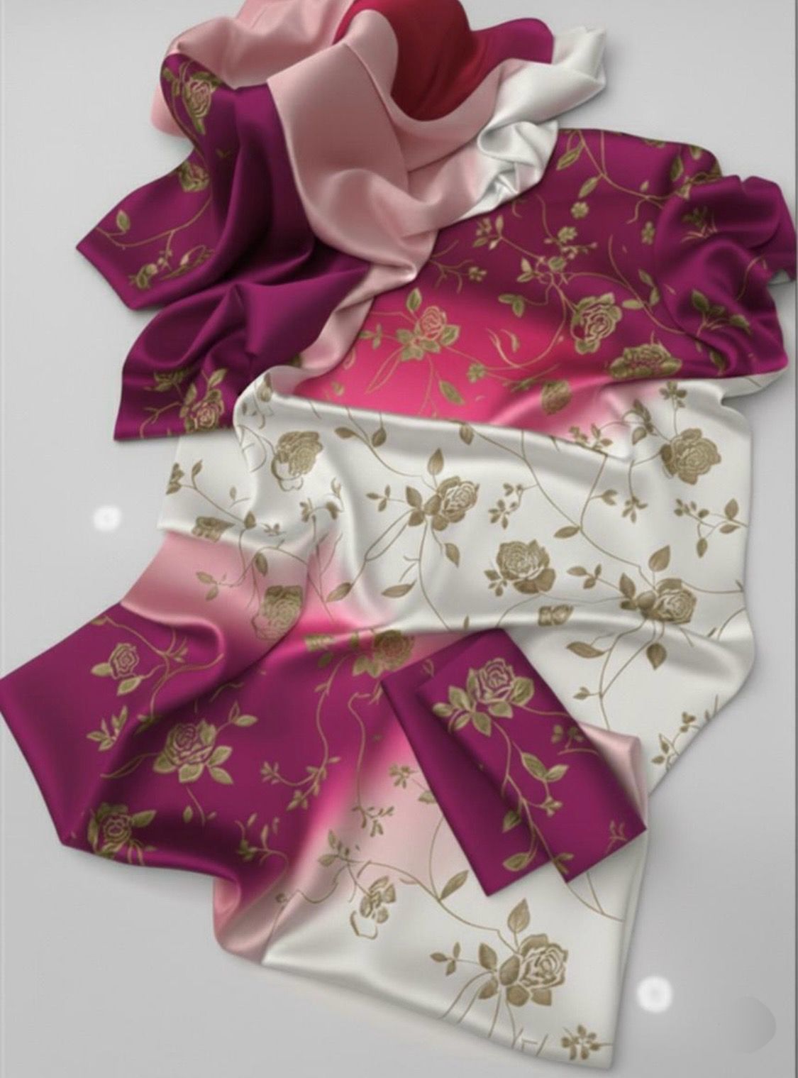 3pcs Shamoz silk Dress-Printed Collection