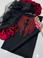 3-pcs Handmade Beats +ZARI work