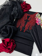 3-pcs Handmade Beats +ZARI work