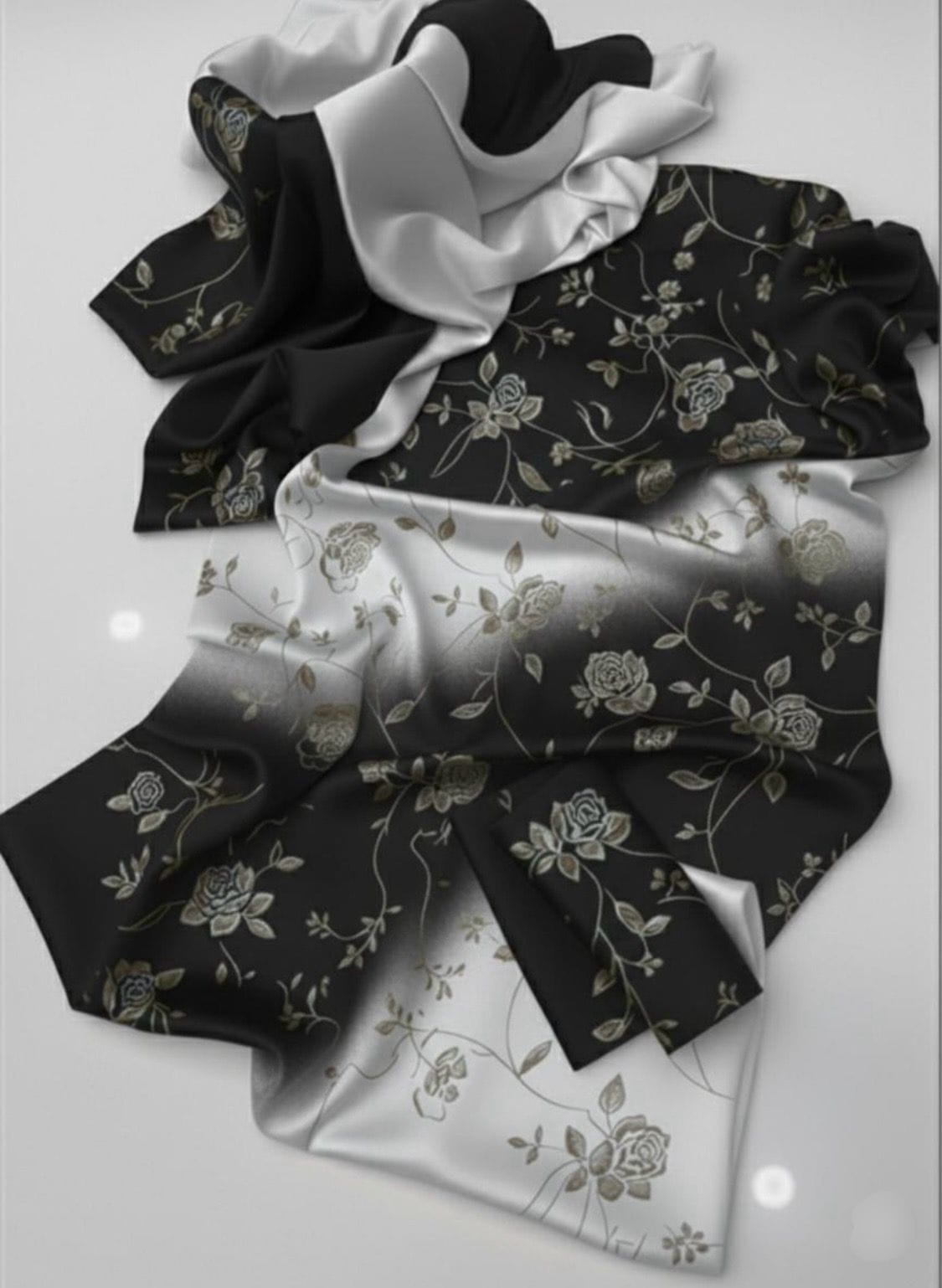 3pcs Shamoz silk Dress-Printed Collection