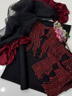 3-pcs Handmade Beats +ZARI work