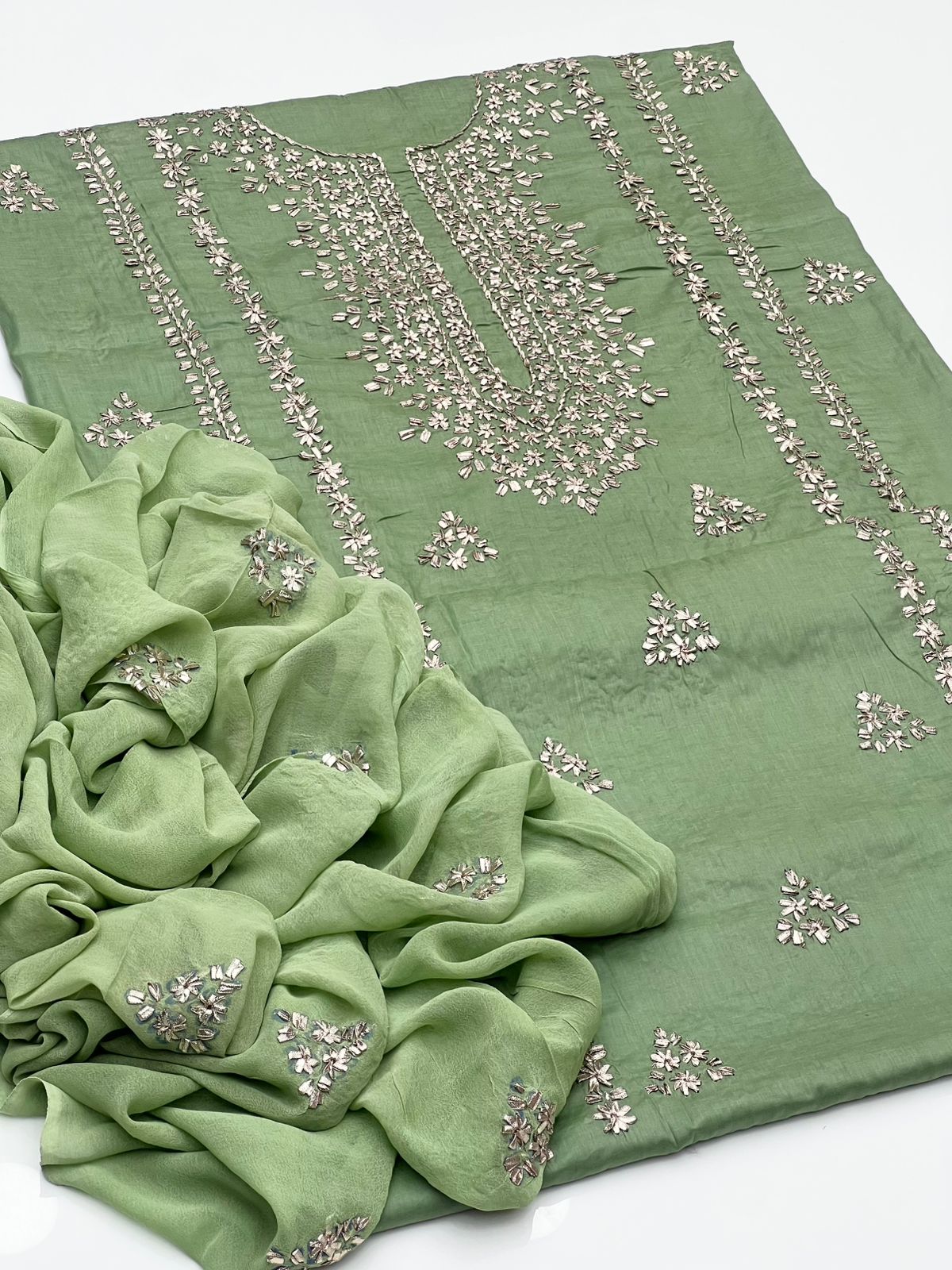 3Pcs Soft Lawn Dress-Handmade LCD Gotta Dress