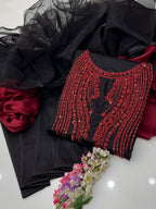 3-pcs Handmade Beats +ZARI work