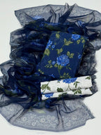 - Premium quality *SELF* swiss  jacquard lilen fabric digital printed shirt and Digital printed trouzer
- chiffon digital printed dupatta
3pc unstitched suit 👗