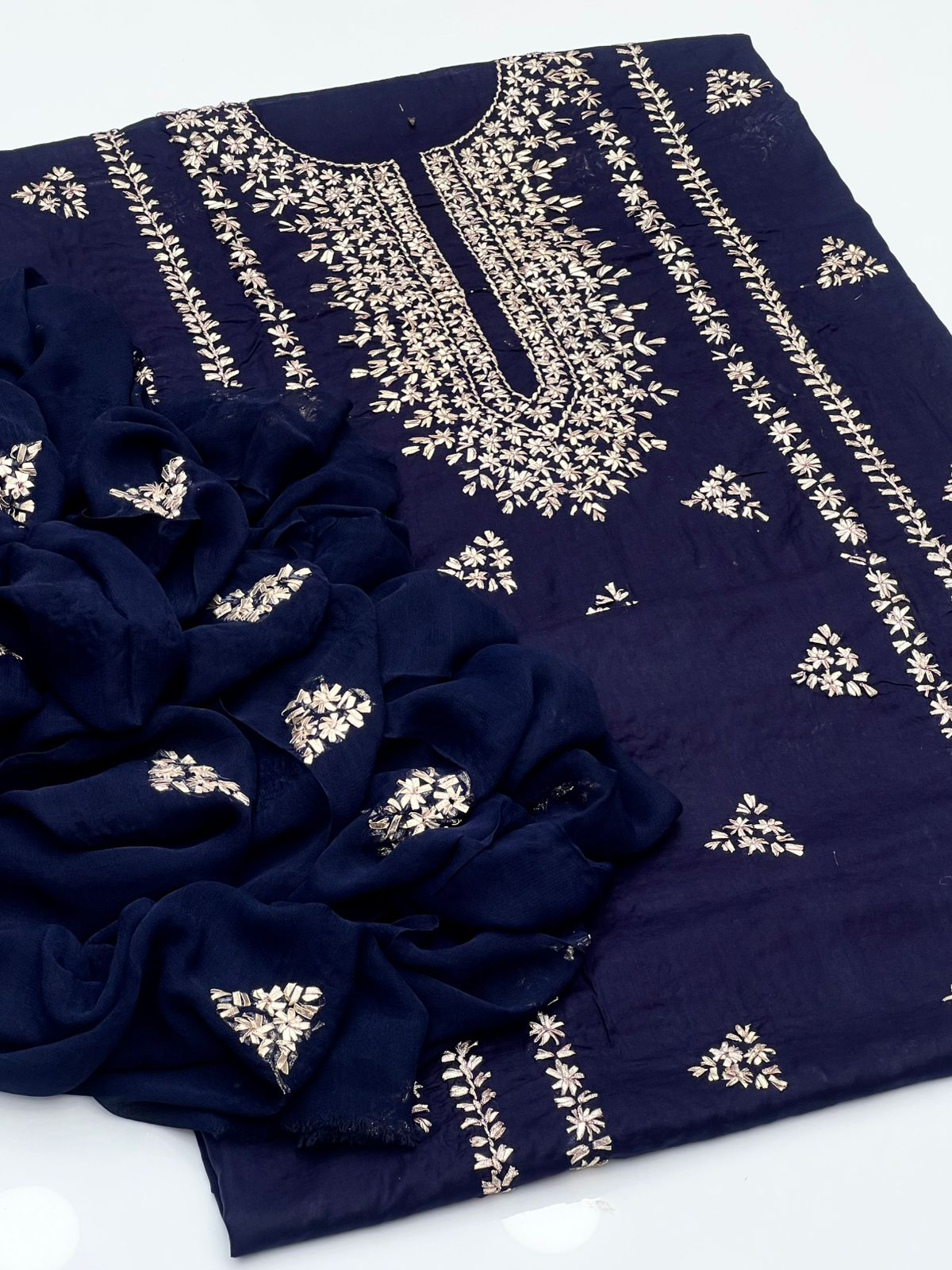 3Pcs Soft Lawn Dress-Handmade LCD Gotta Dress