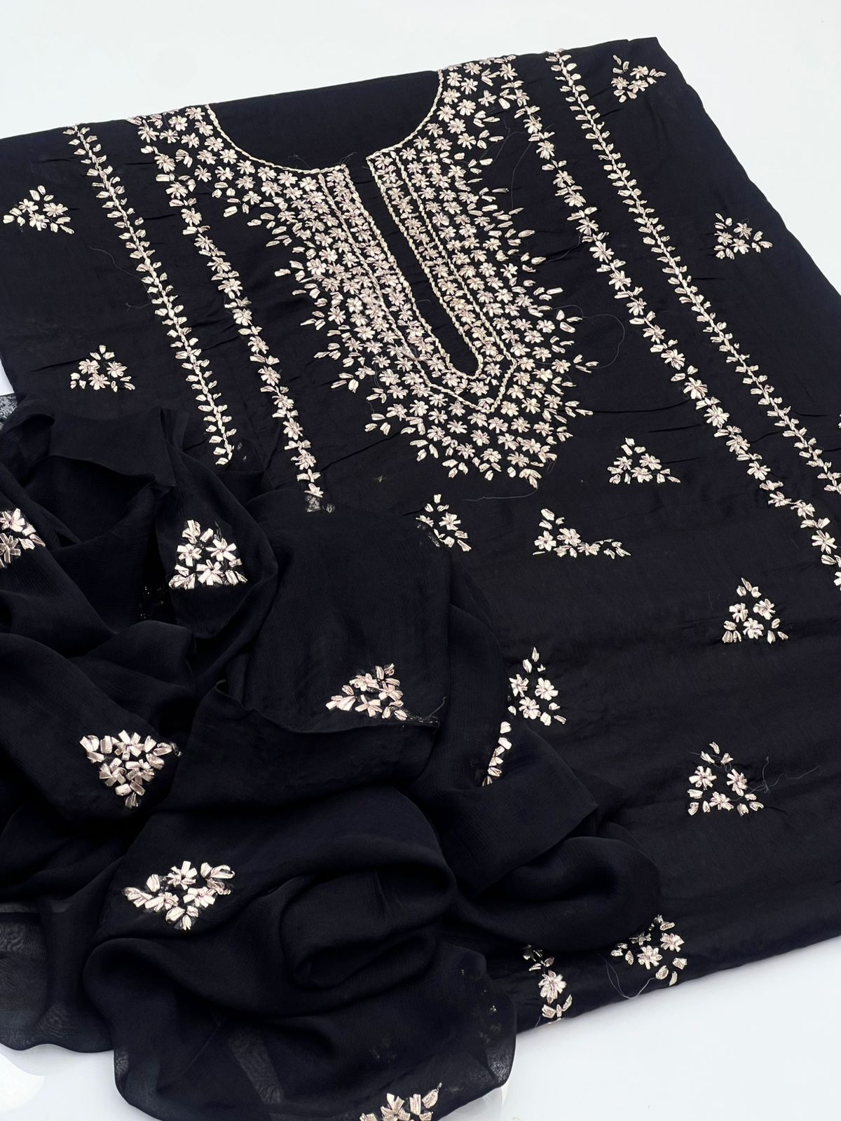 3Pcs Soft Lawn Dress-Handmade LCD Gotta Dress