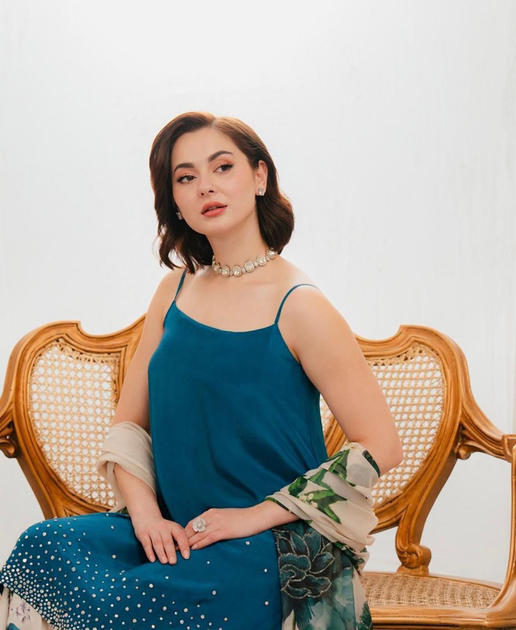 Premium 3-pcs Printed Shamoz Silk Dress